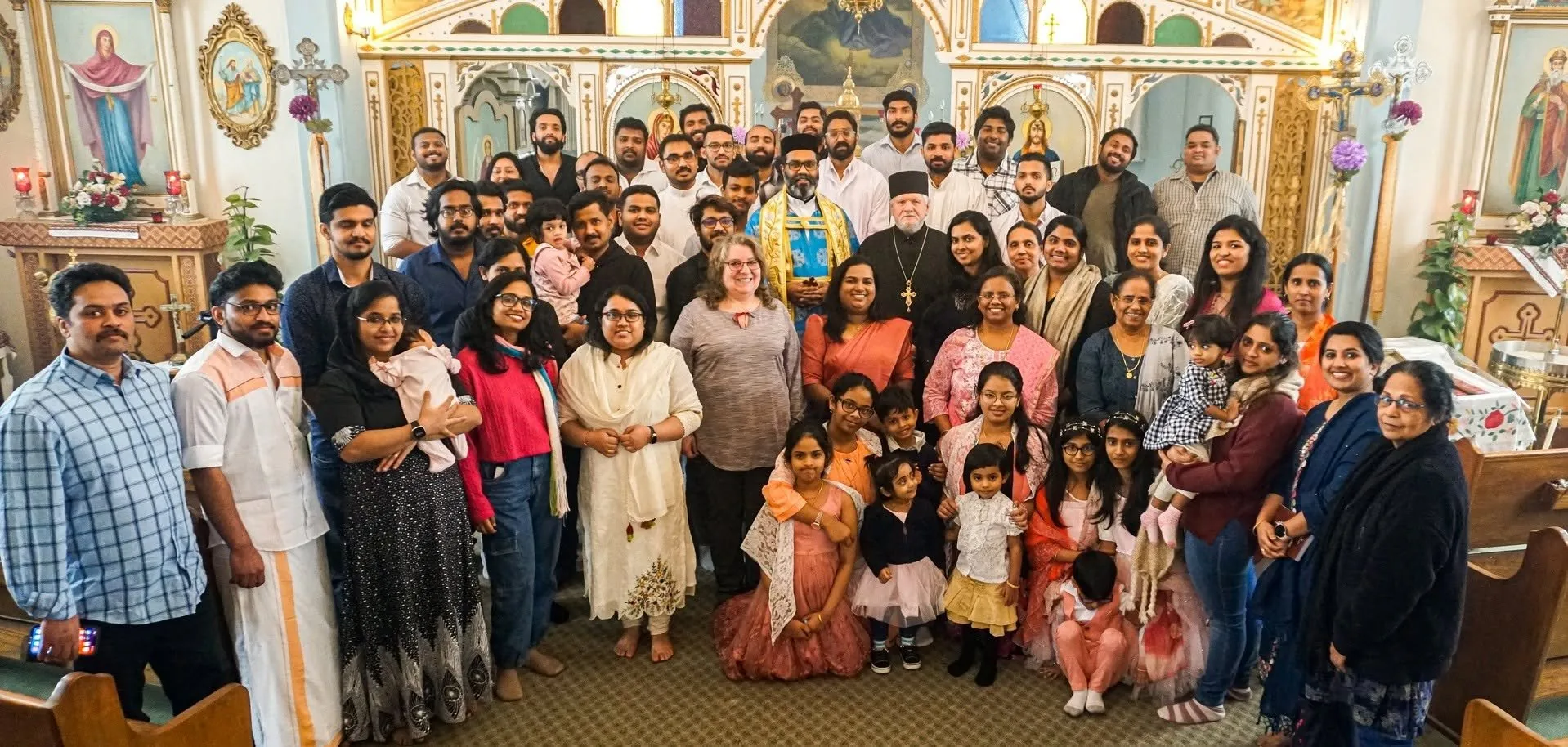 Parish group with clergy at St. George the Martyr Anglican Church